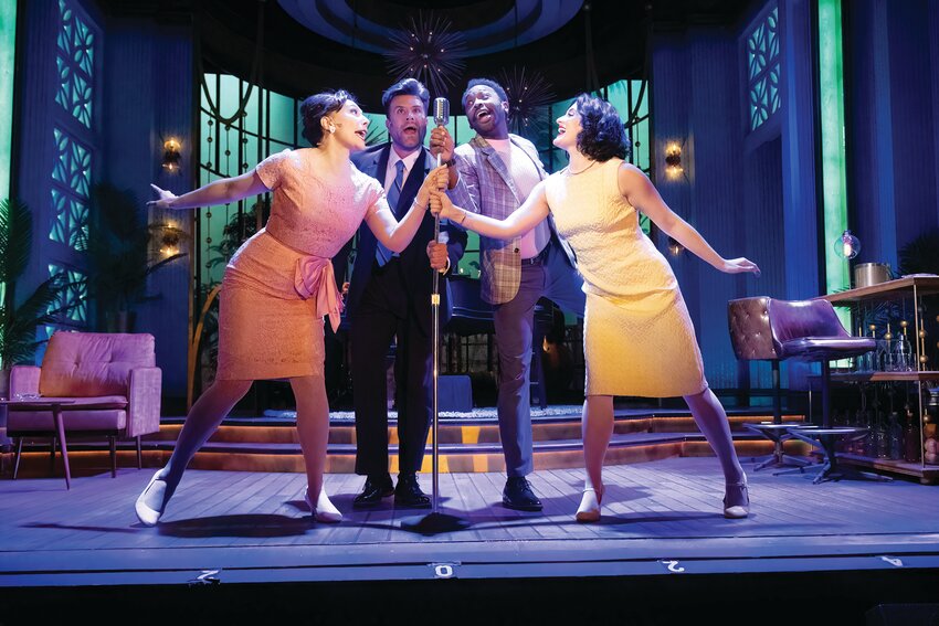 Lucy Horton, Danny Drewes, Christopher Brasfield, and Alyssa Giannetti in &ldquo;MY WAY: A Musical Tribute To Frank Sinatra&rdquo; at Theatre By The Sea thru June 11.