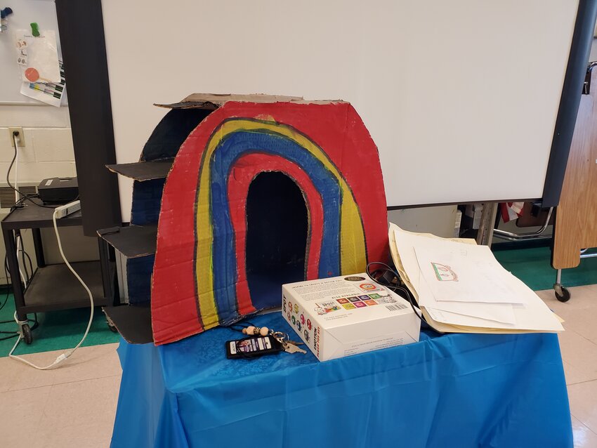 THE RAINBOW ZEN ZONE: One of the winning designs, dreamed up by &ldquo;the Rainbow Kids&rdquo; at Barrows Elementary, a multi-language learner kindergarten class.