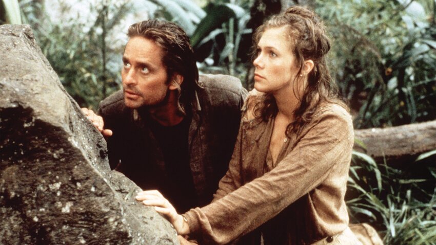 Michael Douglas, Kathleen Turner starred in &ldquo;Romancing the Stone&rdquo; in 1984.
