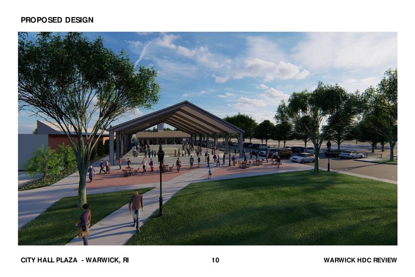 LACE UP: A 3D rendering of the proposed ice rink. (Photo provided by the City of Warwick)
