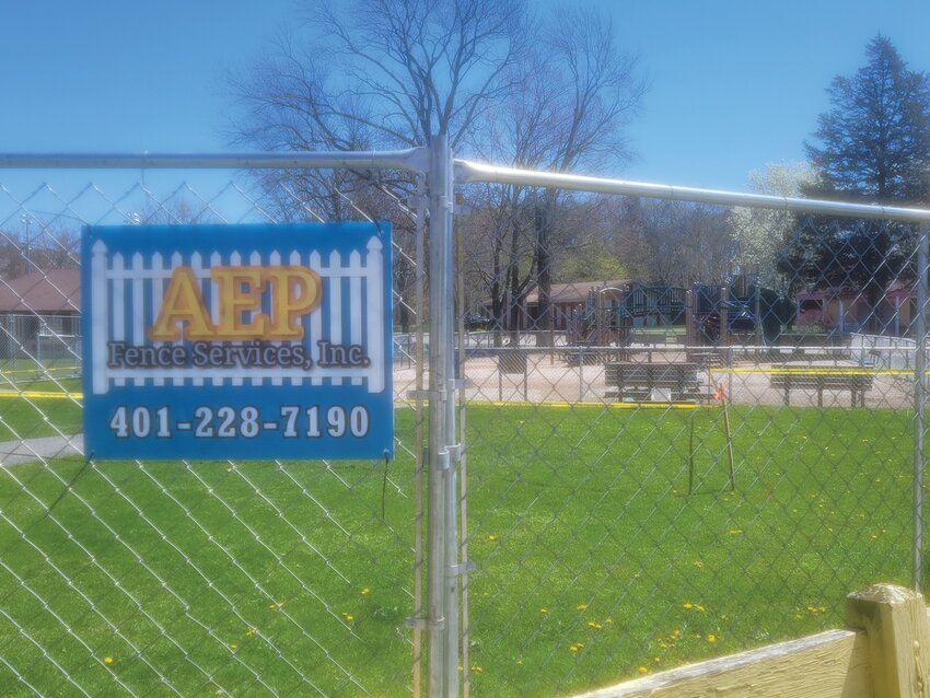 THE PLANS: The playground at Johnston's War Memorial Park has been fenced off for now. New equipment is coming that should make the playground more accessible to people of all ages and abilities.