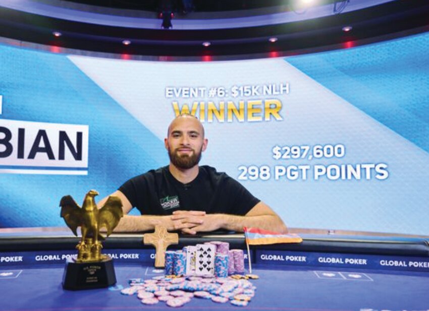 GOING ALL IN: Cranston&rsquo;s own Aram Zobian is the 2024 U.S. Poker Open champion. He topped the 2024 U.S. Poker Open leaderboard with 616 points, nearly 200 points ahead of any other competitor.