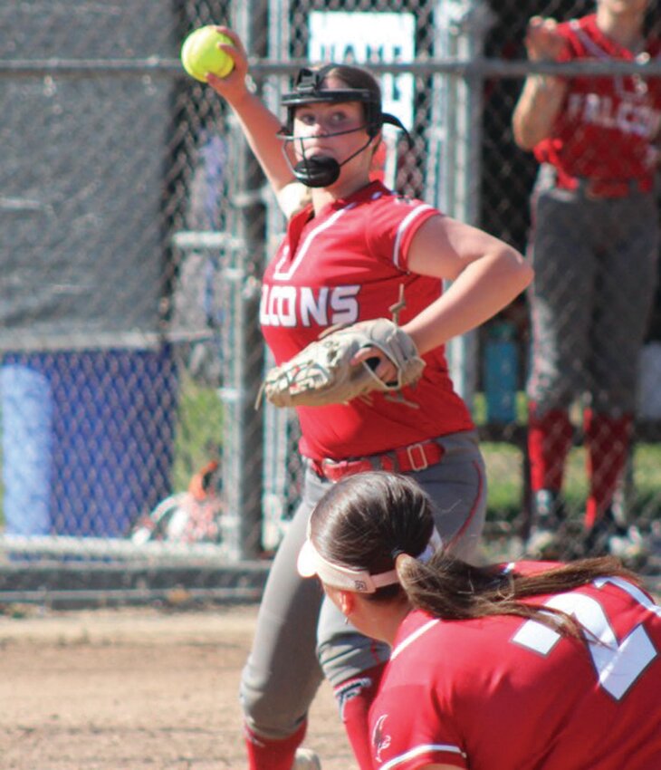 PLAYOFF WIN: West&rsquo;s Emma Regine makes a play in the infield. (Photo by Alex Sponseller)