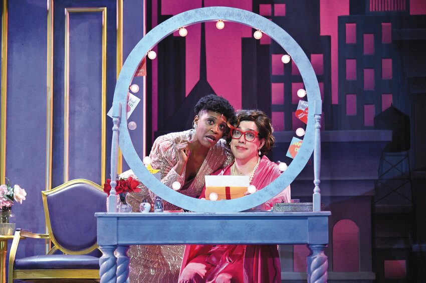 Crystal Sha&rsquo;nae as Rita Marshall and Kyle Nicholas Anderson as Dorothy Michaels star in &lsquo;Tootsie&rsquo; at Theatre By The Sea thru July 20.
