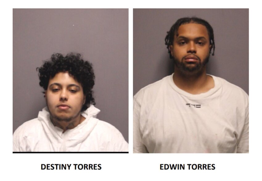 TWO ARRESTED: Cranston Police arrested two — Destiny Torres and Edwin Torres — after the early morning July 5 stabbing of a teenager and run-down murder of a 21-year-old in the area of Oak and Trainor streets.