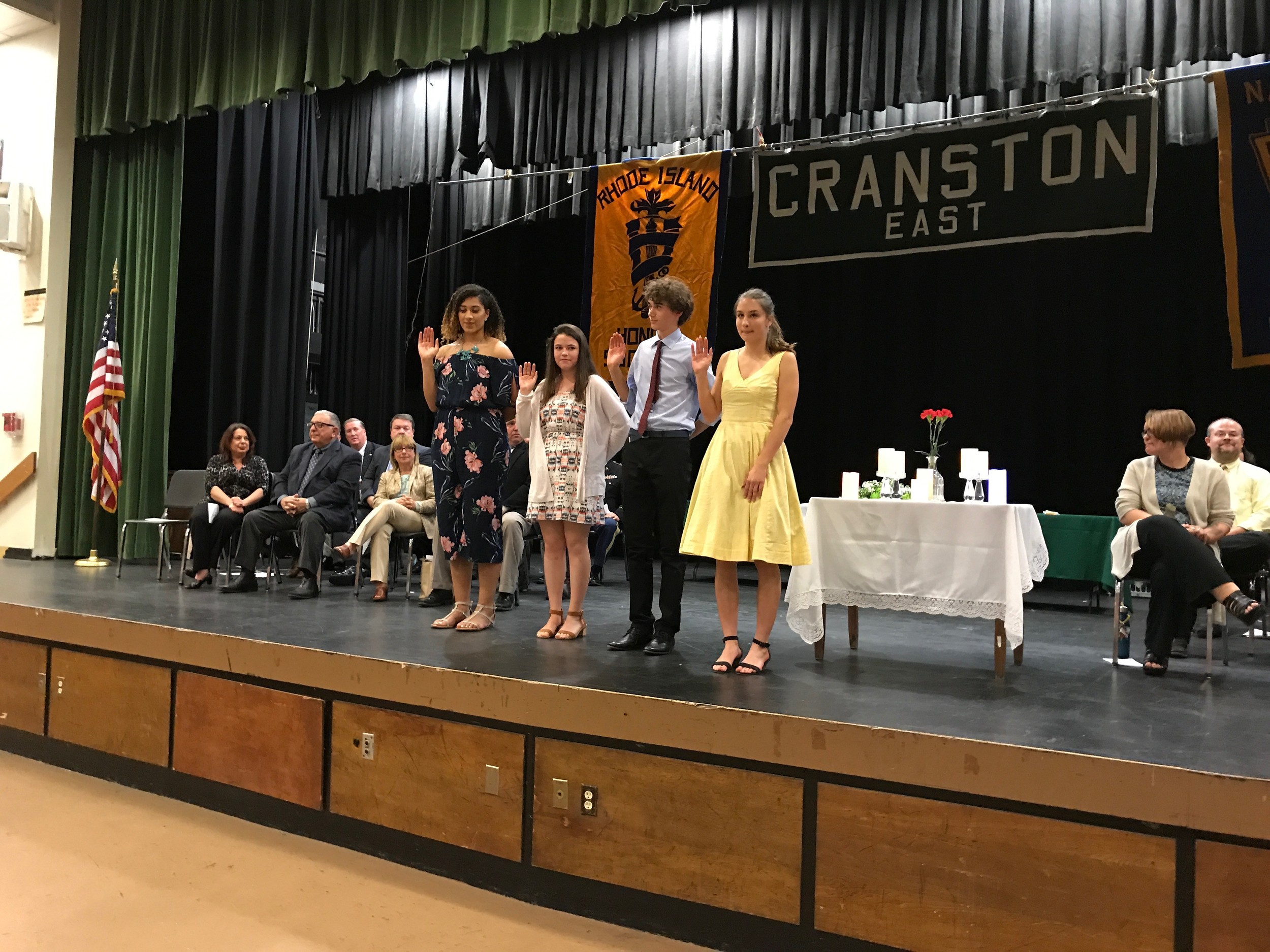 Cranston East inducts newest class into National Honor Society